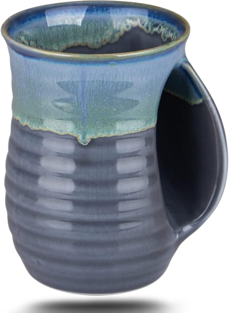 Hand Warmer Coffee Mug Handmade Pottery UPGRADED
