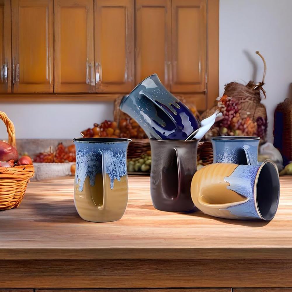 Hand Warmer Coffee Mug Handmade Pottery UPGRADED