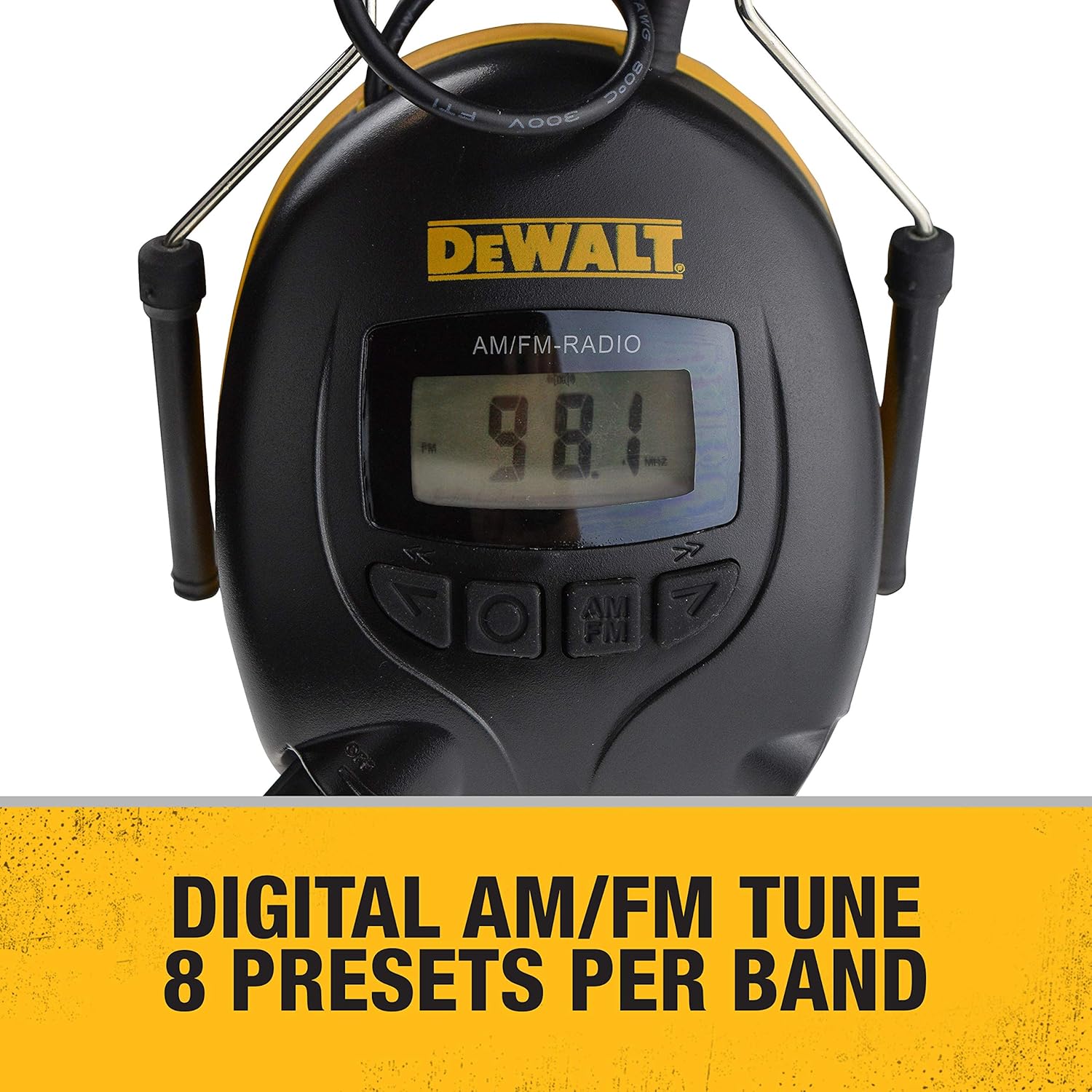 dewalt dpg15 am fm digital headphones